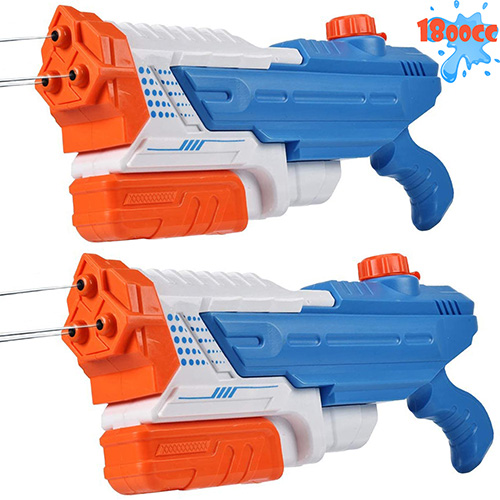 Mitcien Water Guns, 3 Nozzles Big Power 1800CC (2 Pack) for Kids Adults, Water Blaster Pistol Squirt Gun Pool Toys for Teenage Boys Girls Water Fight